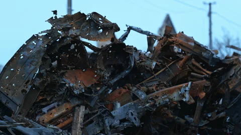 Exploded vehicles of the russian occupants in Ukraine Vidéo 200921708