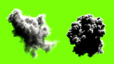 Explodes on green background Stock Footage 45644353