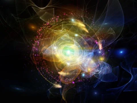 Exploding Abstraction Stock Illustration