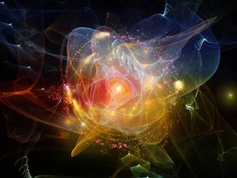 Exploding Abstraction Stock Illustration