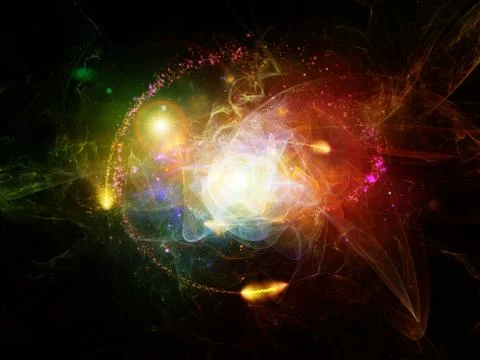 Exploding Abstraction Illustrazione stock