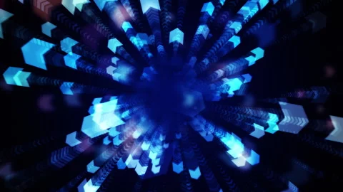 Exploding Arrows Tunnel Background Stock-Footage 314098411