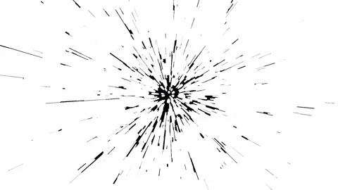 Exploding Black Ink Burst in Water Slow Motion Abstract Organic Motion on W.. 库存影片 341663425