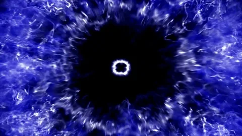 Exploding blue flames Stock Footage 75968410