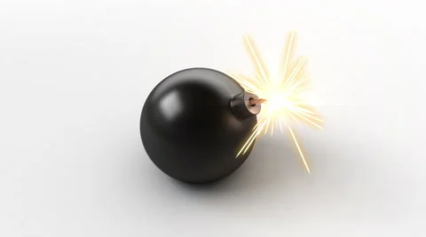 Exploding bomb with a green screen Stock Footage 47764312