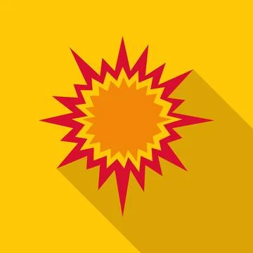 Exploding boom burst icon creating comic pop art effect 库存插图