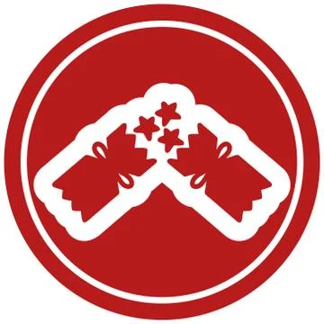 Exploding christmas cracker icon 스톡 일러스트