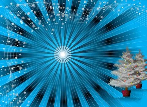 Exploding christmas illustration of a christmas background on a radiating ... Foto stock