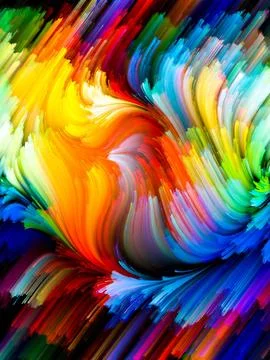 Exploding Color Foto stock
