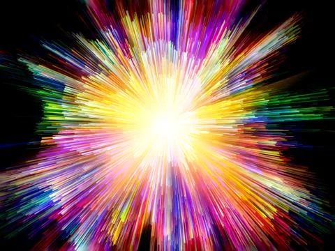 Exploding Colors Illustrazione stock