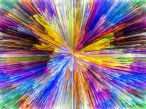 Exploding Colors Illustrazione stock