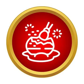 Exploding cracked egg with sparkling effects icon イラスト素材