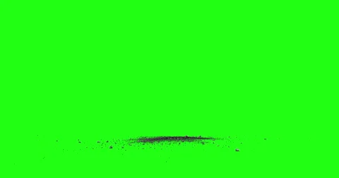 Exploding Debris on Green Screen Background,Wide angle Exploding Debris 60FPS Stock Footage 148344857