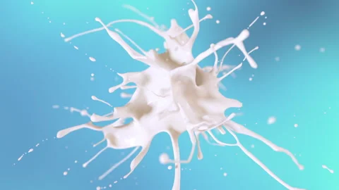 Exploding delicious milk in slow motion 4K Stock Footage 169410523