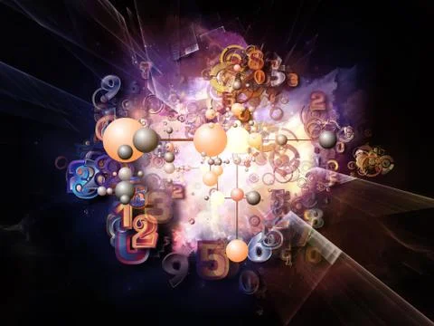 Exploding Digital Technology イラスト素材