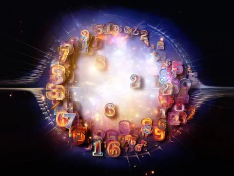 Exploding Digital Technology Stock Illustration