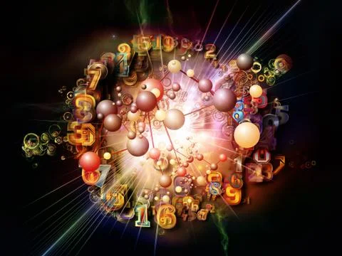 Exploding Digital Technology Illustrazione stock