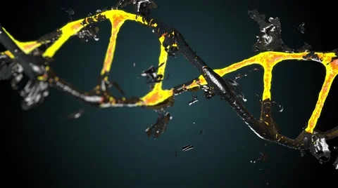 Exploding DNA Molecule With Background Stock Footage 65451410