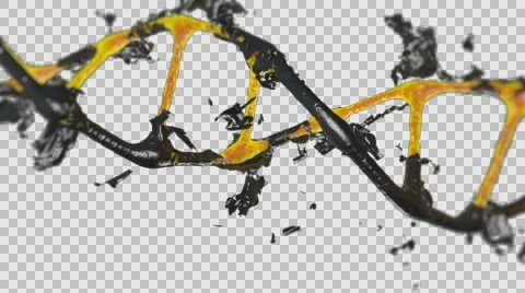 Exploding DNA Molecule 库存影片 65451423