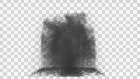 Exploding dust debris, transparent background Vídeos de archivo 289517020