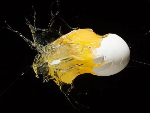Exploding egg Stock Photos