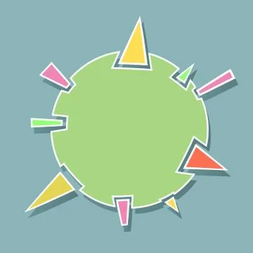 Exploding element Stock Illustration