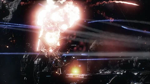 Exploding energy sources and colonizing military space 01 動画素材 219903071