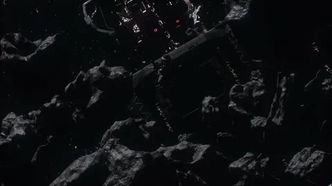 Exploding energy sources and Starships attack trade mining factories 02 스톡 동영상 219911488