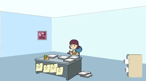 Exploding File Cabinet (Office Workload) Video stock 46033188