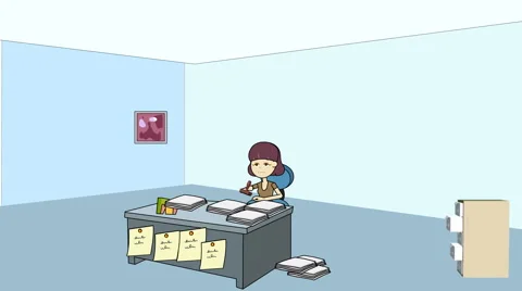 Exploding File Cabinet (Office Workload):  4k Version Stock Footage 50724653