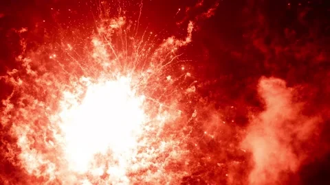 Exploding fire background Stock Footage 158805455
