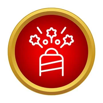 Exploding firecracker icon celebrating new year's eve イラスト素材