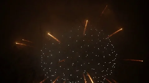 Exploding Firework Stock Footage 83801679