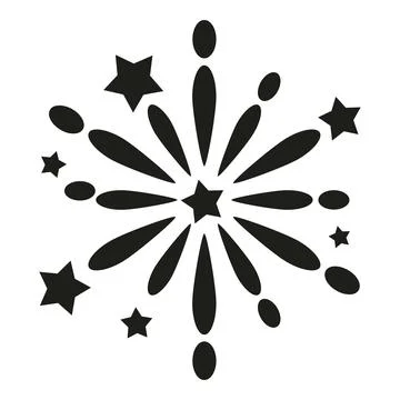 Exploding firework icon celebrating festive moments and success Illustration