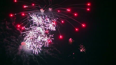 Exploding Firework Shimmer, Sparkle Colorful Background Celebration Party Video stock 146820120