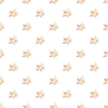 Exploding firework sparks creating a seamless pattern background Illustrazione stock