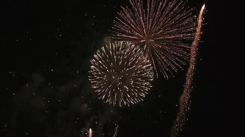 Exploding fireworks 12 Stock-Footage 19110315