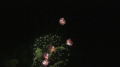 Exploding fireworks 13 Video stock 19110434