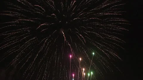 Exploding fireworks 2 Video stock 19107744