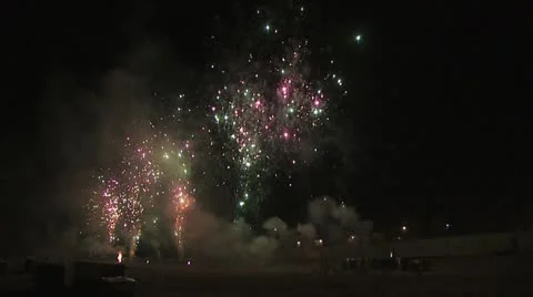 Exploding fireworks 4 Video stock 19107929