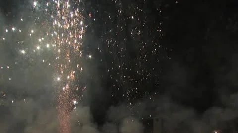 Exploding fireworks 5 Video stock 19108048