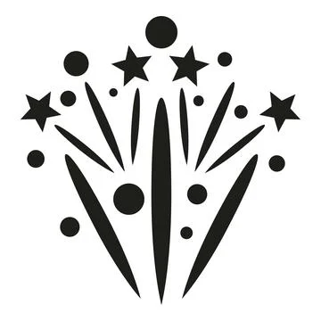 Exploding fireworks celebrating new year party festival event 스톡 일러스트