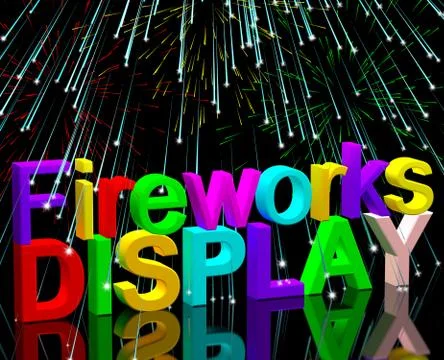 Exploding fireworks display for new years or independance celebrations 스톡 일러스트