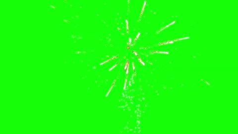 Exploding fireworks on green screen 動画素材 142265118