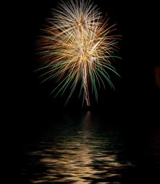Exploding fireworks Foto stock
