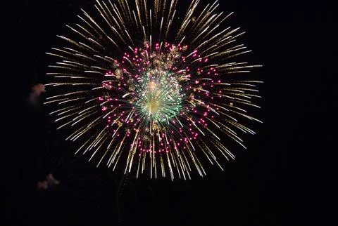 Exploding Fireworks Foto stock
