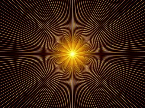 Exploding Fractal Burst Stock Illustration