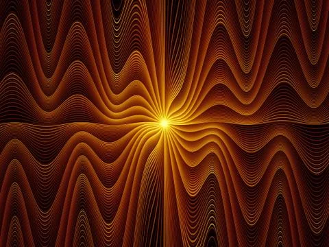 Exploding Fractal Burst 스톡 일러스트