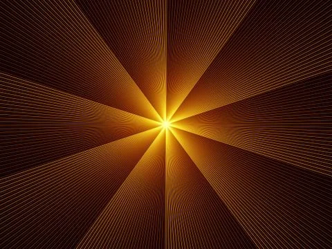 Exploding Fractal Burst Stock Illustration