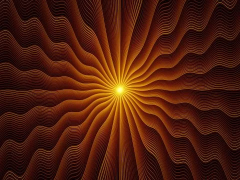 Exploding Fractal Burst 스톡 일러스트